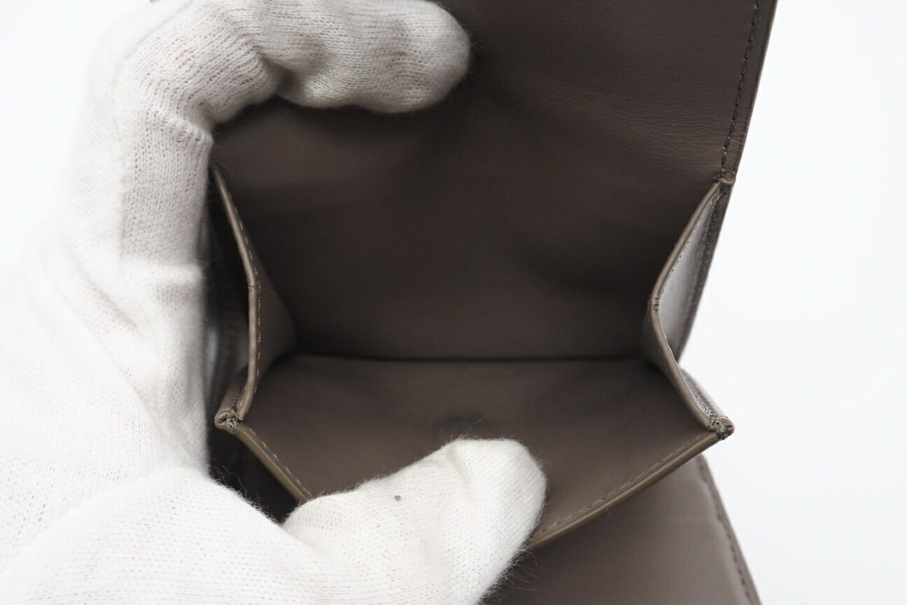 Returns accepted within 3 days CELINE Celine Leather Small Strap Wallet Bicolor