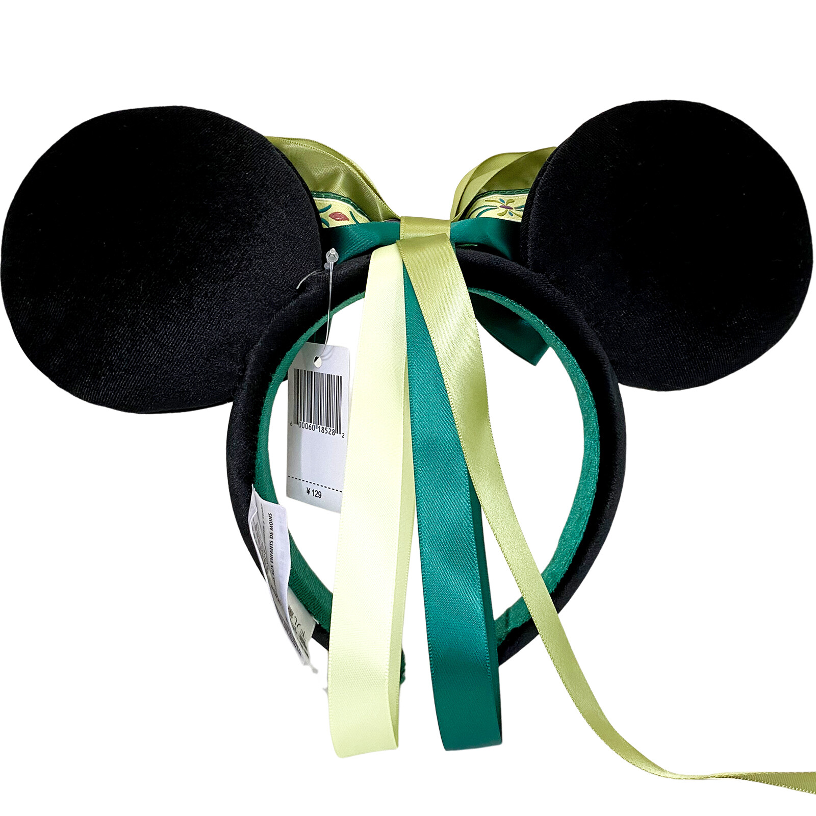Disney-Park’s Authentic Frozen Anna Fantasy Springs Green Minnie Ears Headband