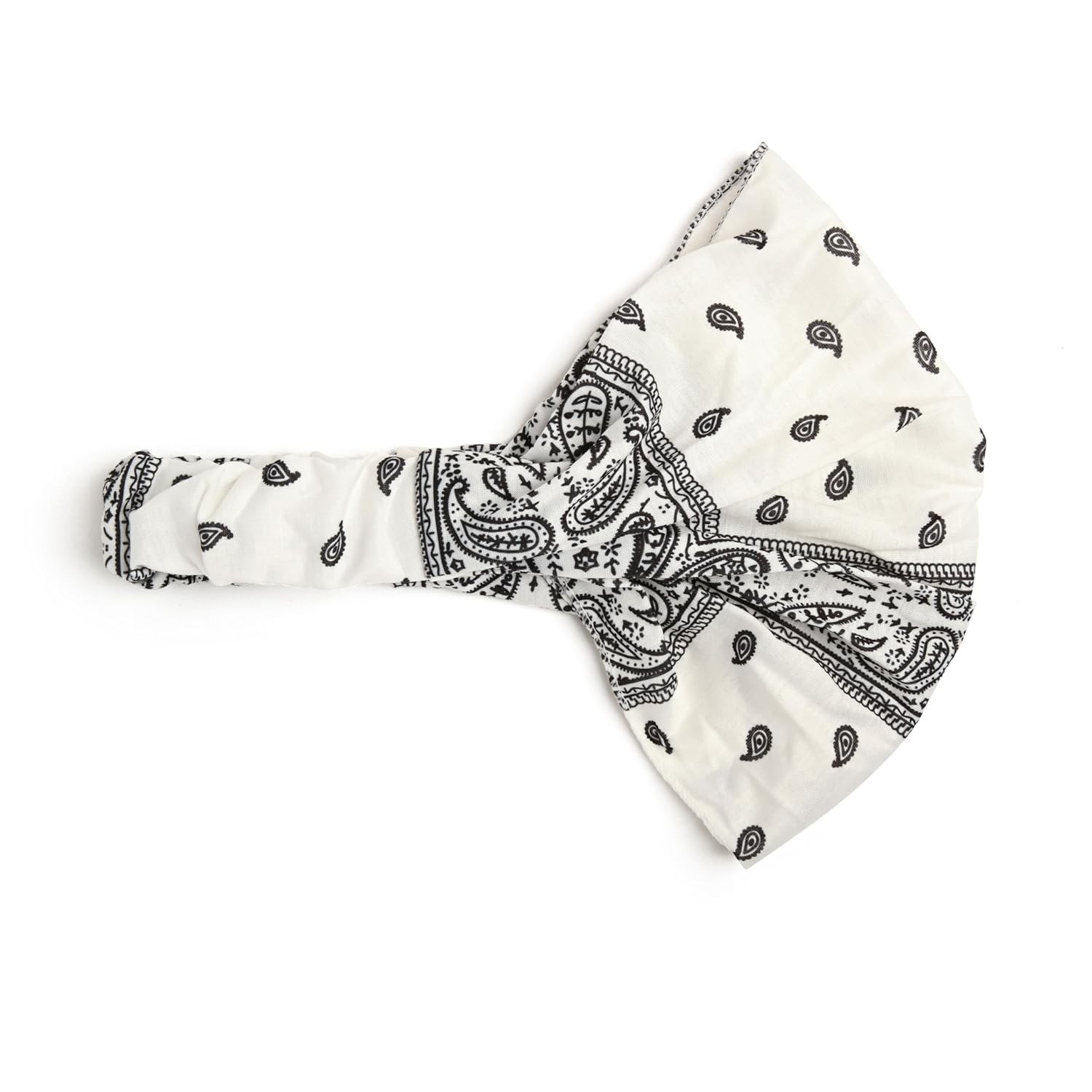 Motique Accessories Wide and Stretchy Cotton Bandana Headwrap, Multiple Colors