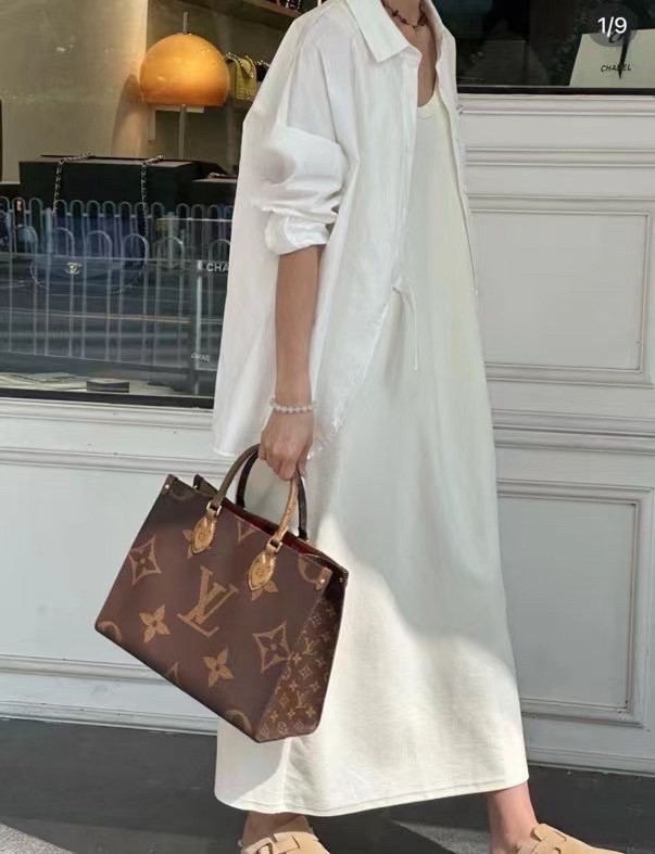 Louis Vuitton Pre-Owned Authentic Tote Monogram 35×27cm Coated Canvas
