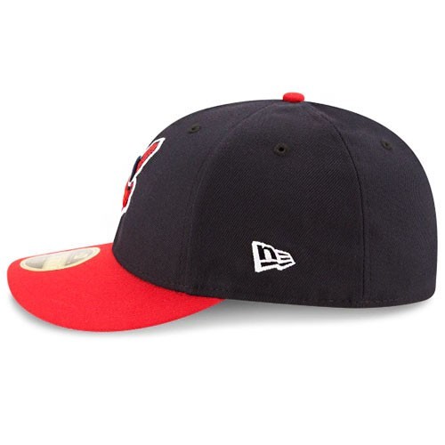 New Era Cleveland Indians Fitted Hat MLB Authentic Home 2 Tone Low Profile Cap