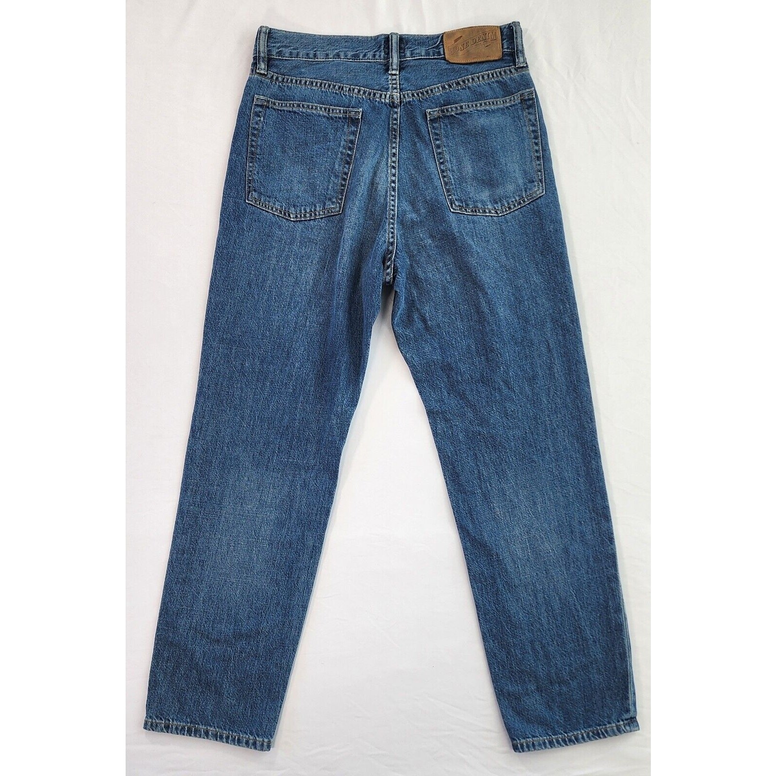 Cone Denim Jeans Womens 28×26 Blue High Rise Straight Leg Y2K Button Fly Casual