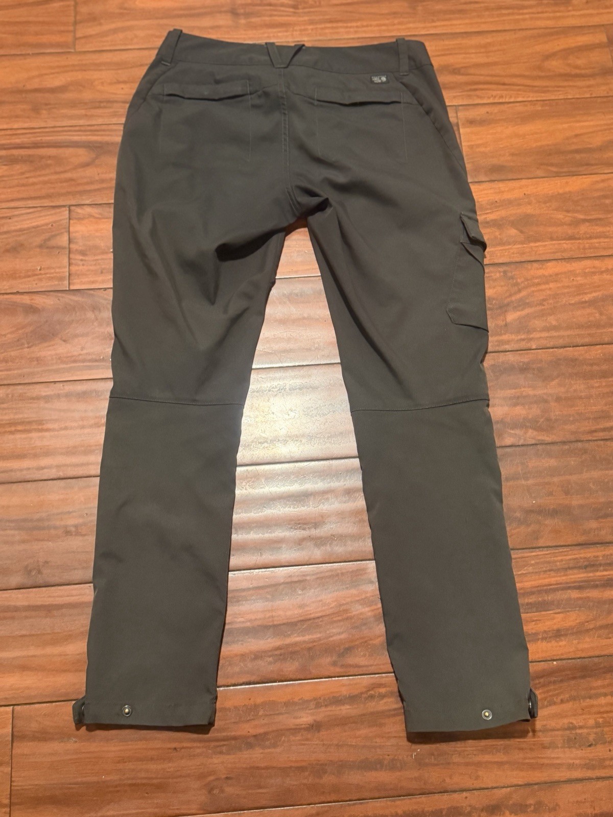 Mountain Hardwear Pants Womens 2×29 Gray Cargo Pocket Outdoor Hiking Drawstring