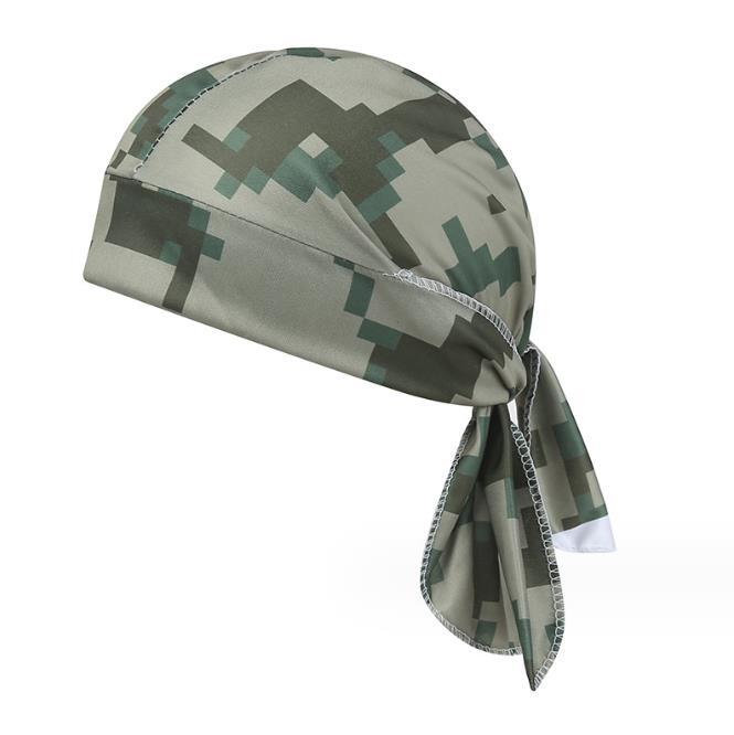Camouflage Motorcycle Wrap Biker Du Do Black Doo Rag Head Skull Cap Durag