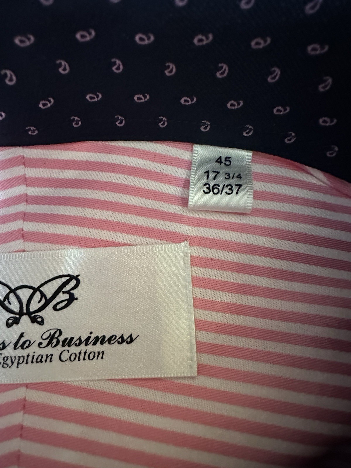 NWOTs Business to Business Men’s Dress Shirt 45-17 3/4-36/37 Long Sleeve Striped