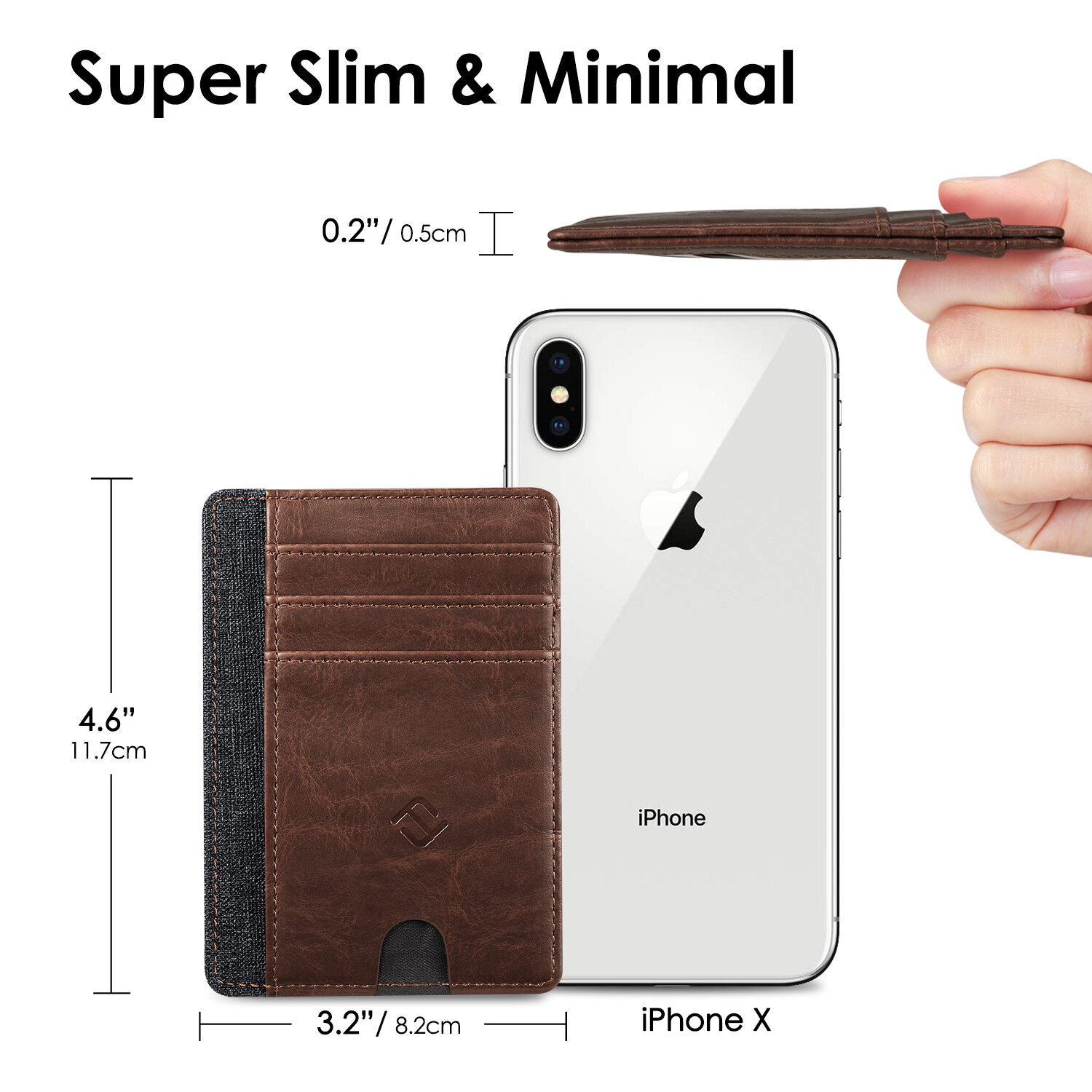 Slim Minimalist Card Wallet RFID Blocking Pocket Credit ID Card Slots Holder