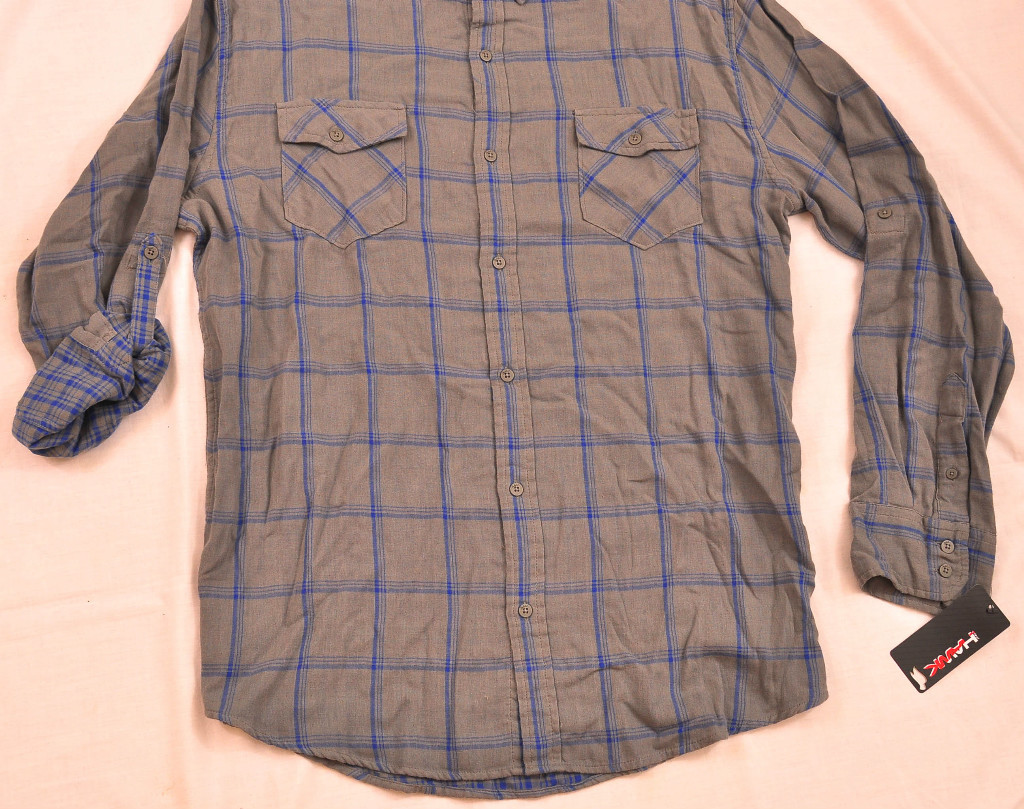 young men’s Tony Hawk gargoyle plid shirt size XXL cotton msrp $38.00