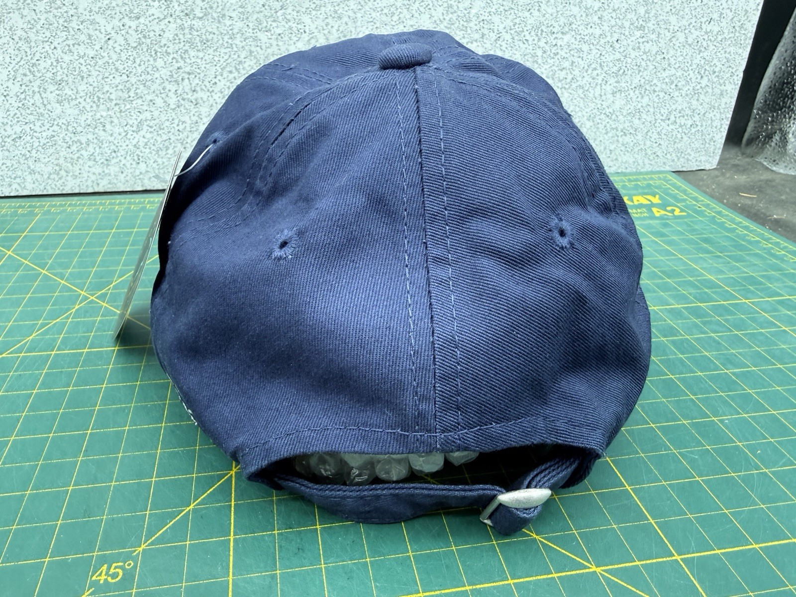 Greg Norman Dark Blue Embroidered Shark Logo Strapback Golf Hat Cap – New!
