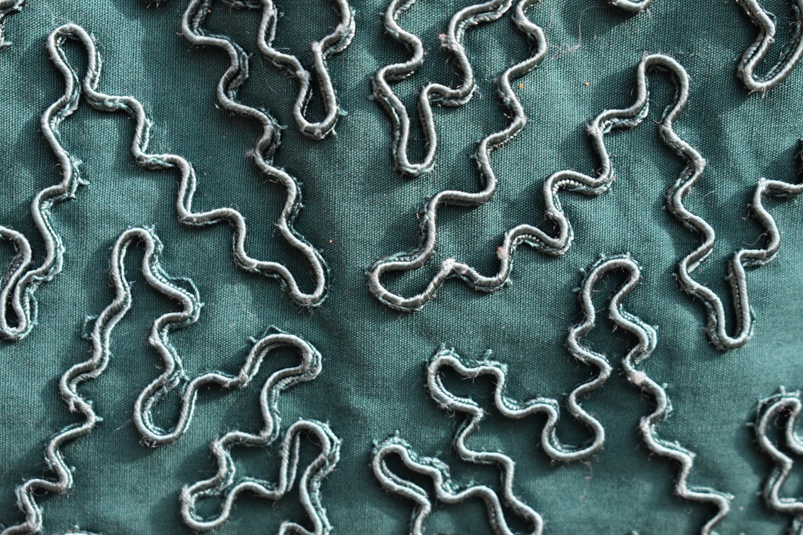 vintage 40’s 50’s forest green huge peplum party dress ribbon cord detailing MCM