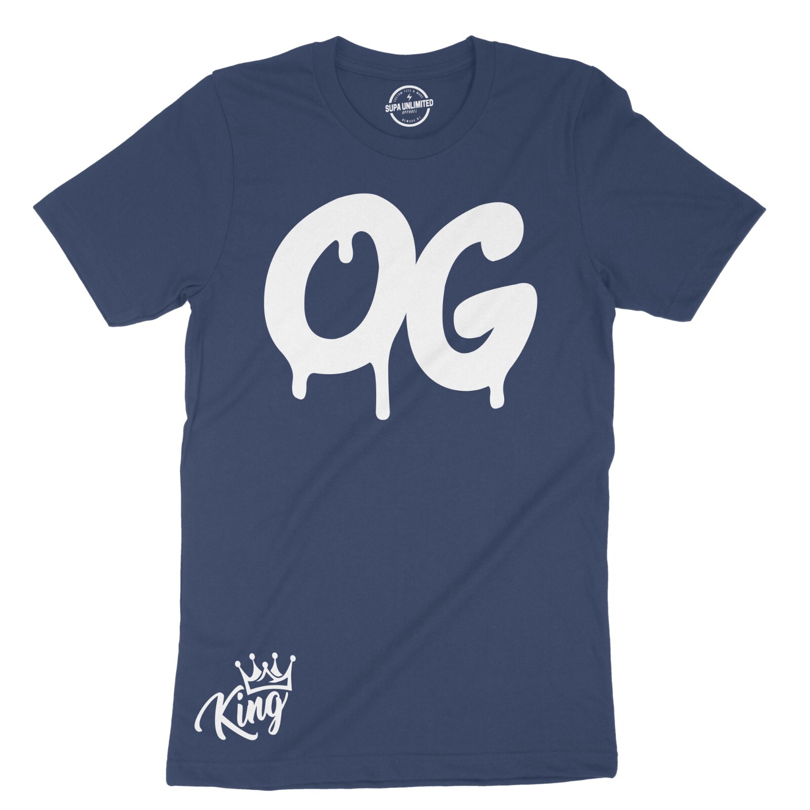 Urban Hip Hop Design Style Black Men’s T Shirt OG King Graffiti Graphic Tees