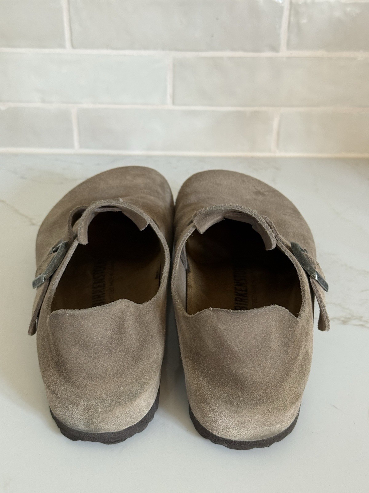 Birkenstock London Bs Color Taupe Suede Clog EU 39/US W8 M6