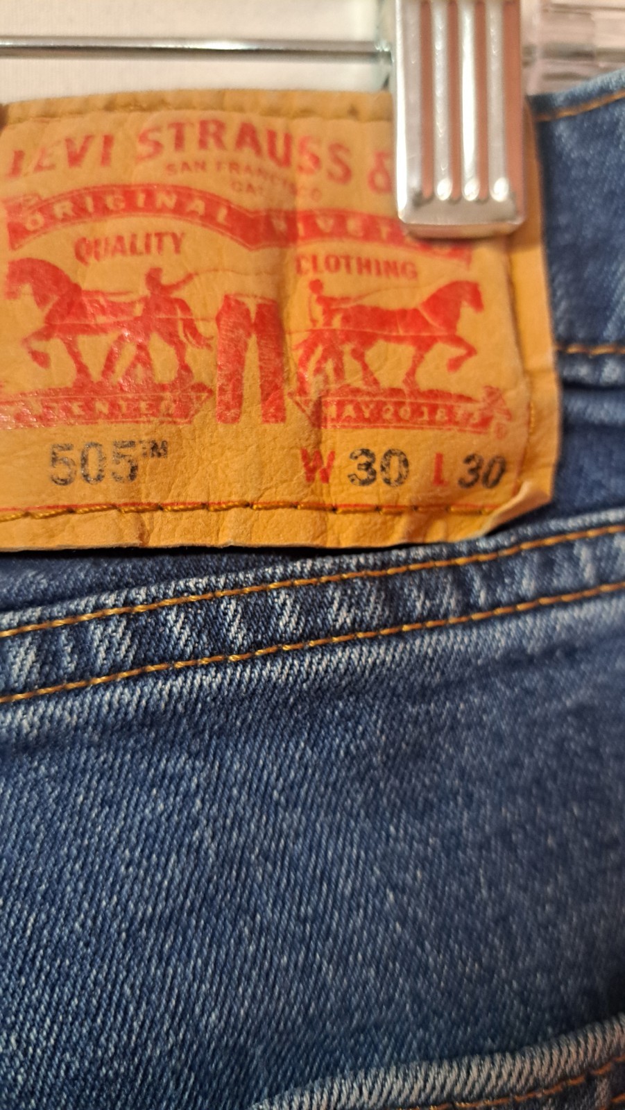 Levi’s 505 Denim Pants 30×30 Indigo *See description