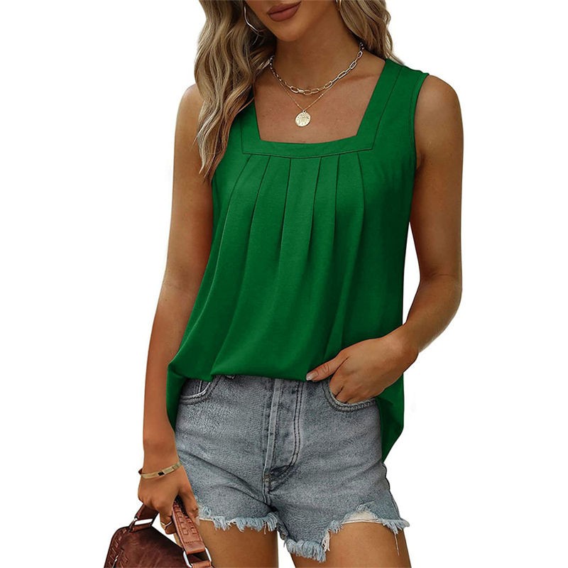 Plus Size Womens Casual Cami Vest Tops Ladies Summer Sleeveless Loose Tee Shirts