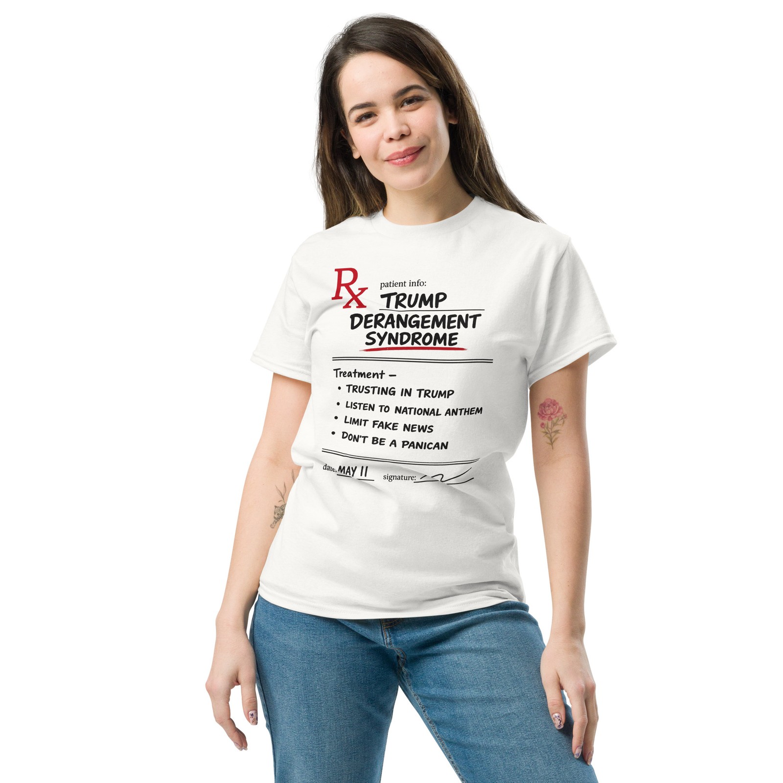 Trump Derangement Syndrome Shirt Funny Prescription Pad Tee