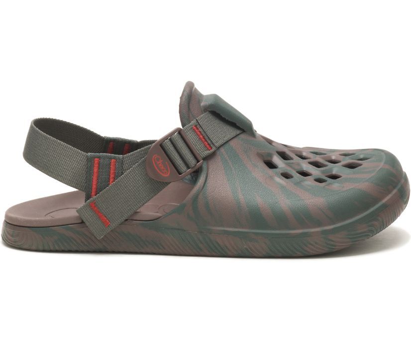 Chaco Chillos Clog Sz 9 M EU 42 Men’s Closed Toe Sandals Woodsy Growth JCH108635