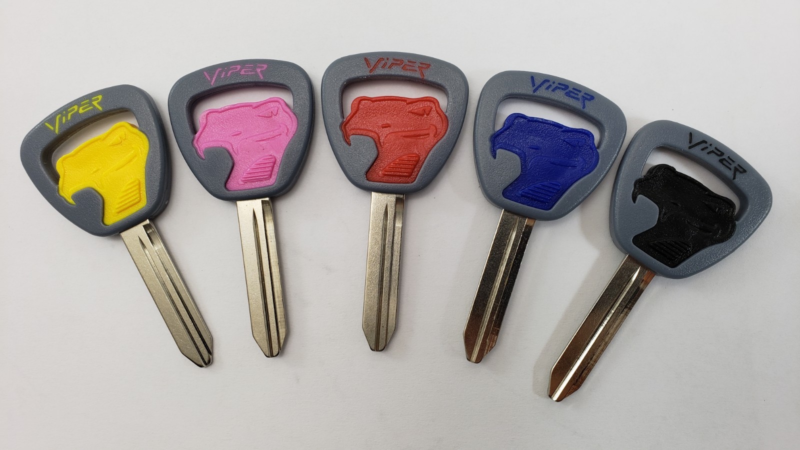 DODGE VIPER FACTORY KEY BLANK SNAKE BLANKS – SNEAKY PETE – RED BLUE BLACK YELLOW