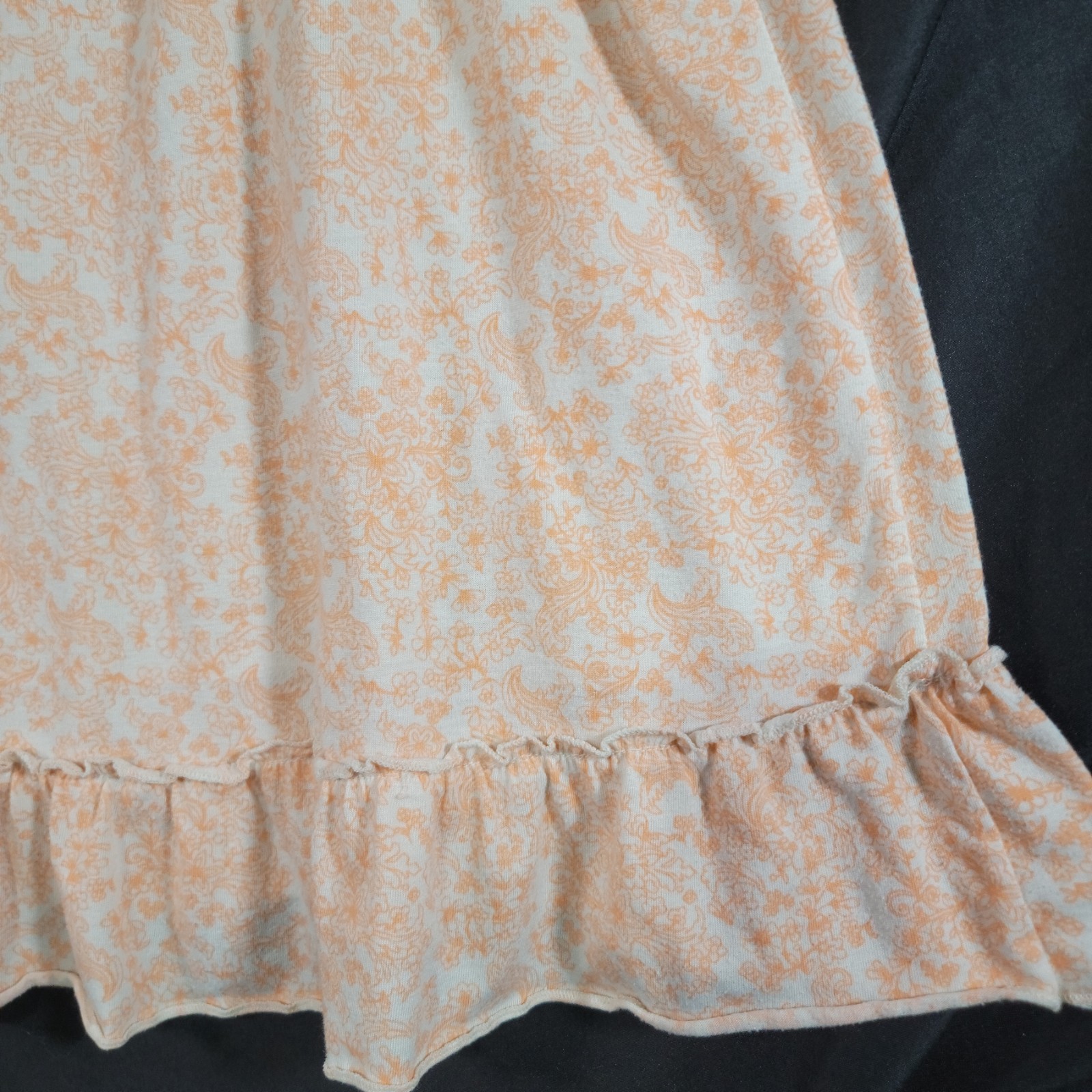 Mudd Y2K Vintage Babydoll Cami Tank Top Extra Large Peach Fairy Lace Ruffle