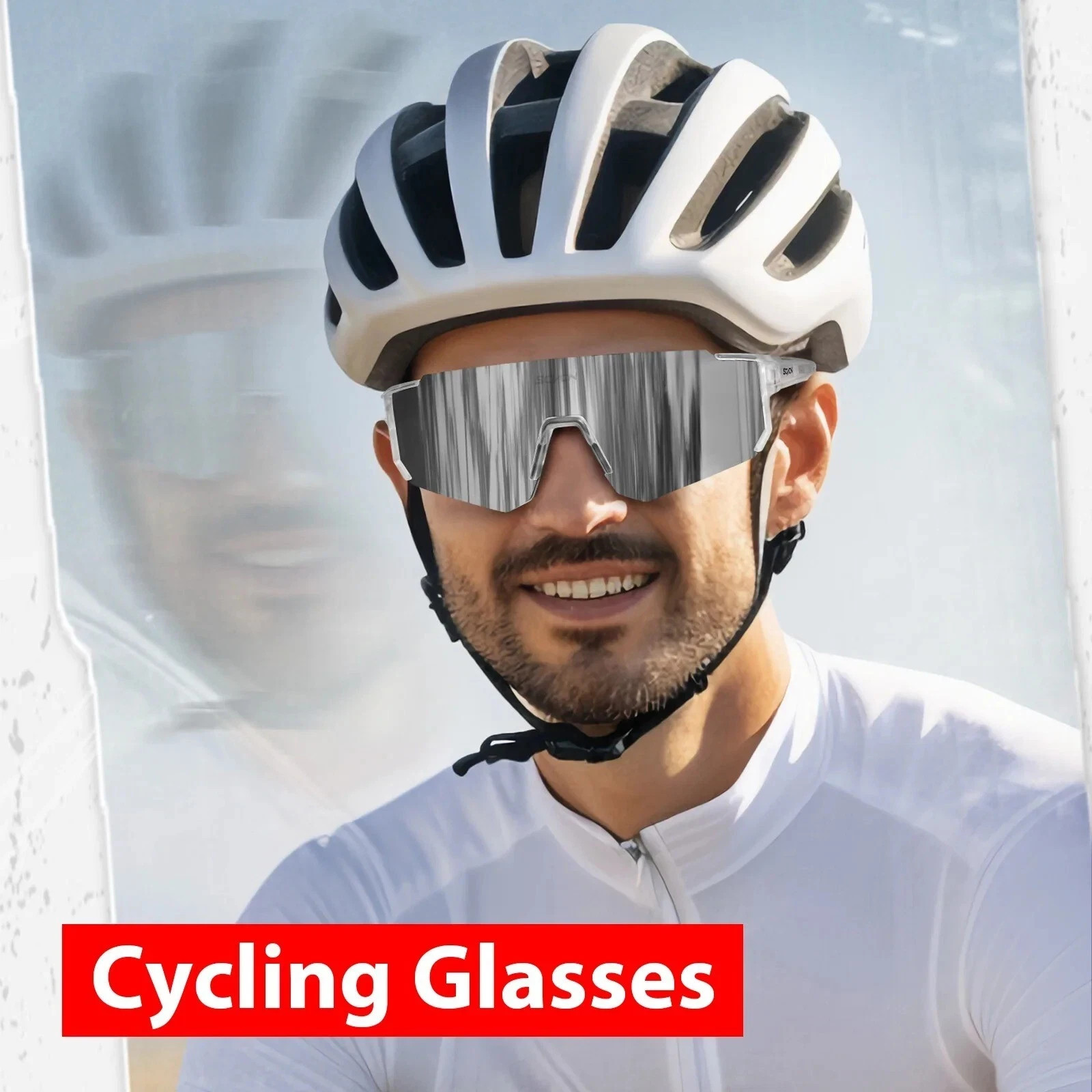 Polarized Sports Sunglasses UV400 Cycling Driving Fishing Wrap Outdoor Glasses
