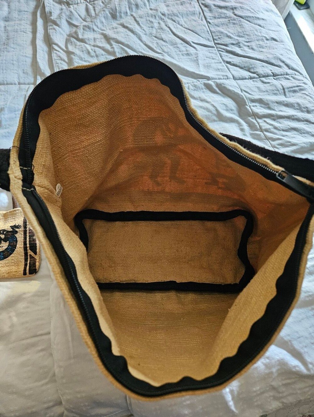 Vintage El Paso Saddle Blanket Co. Kokopelli Southwest Tote Bag & Pouch Set Boho