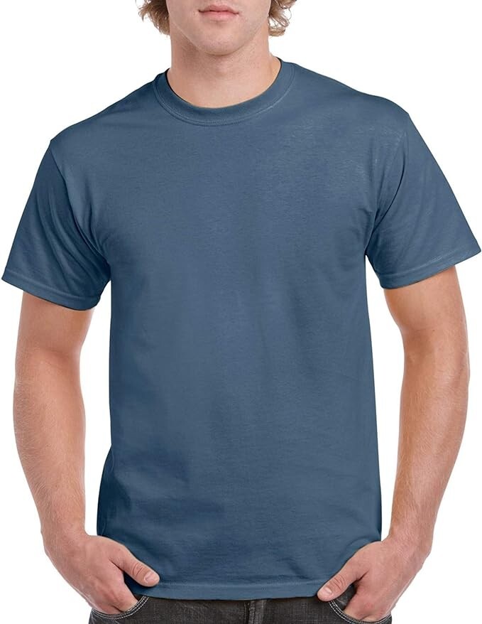 Gildan (5-pack) Bulk Solid Heavy Cotton Short Sleeve Blank Tee T-Shirt S-5XL New