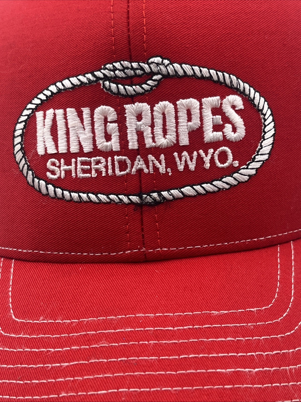 King Ropes Sheridan WY Richardson 112 Trucker Snapback Hat w/Bulldog Logo
