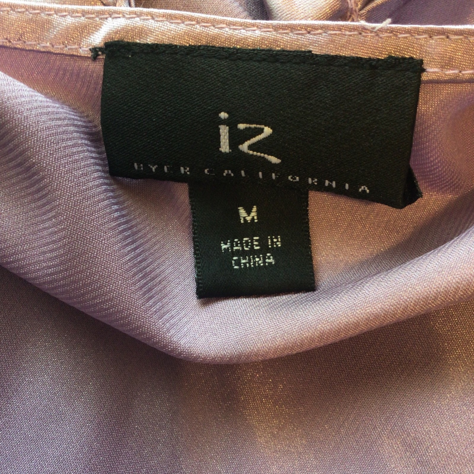 iz buyer satian top purple medium fitted ruched romantic y2k fairycore coquette
