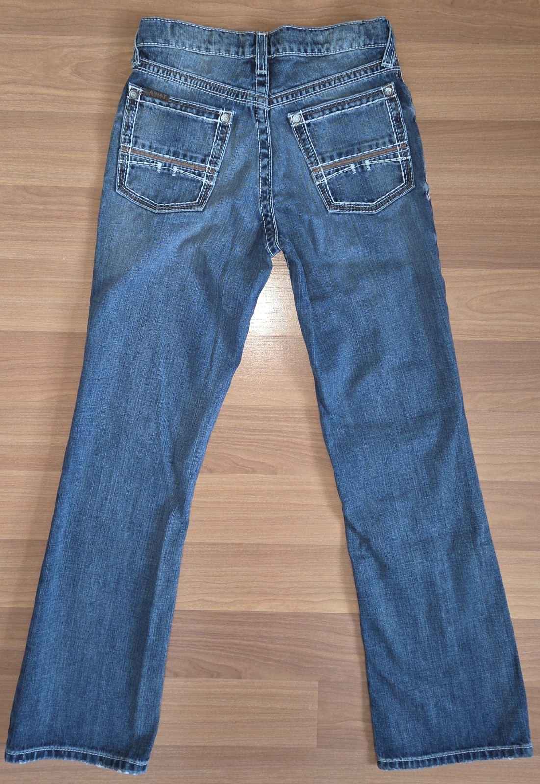 Ariat, Boys Size 14, B4 Relaxed Coltrane Boot Cut Jean in Durango, EUC