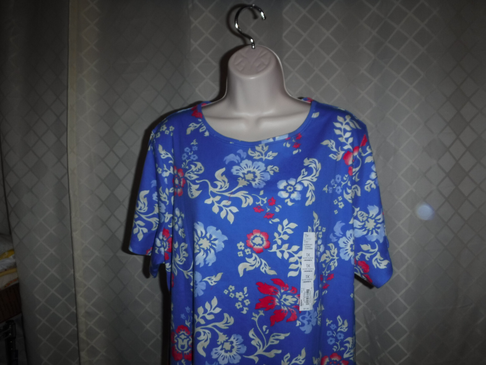 Size Plus Short Sleeve Women’s T-Shirts ,3X,2X,1X,0X,Croft & Barrow Multi Color