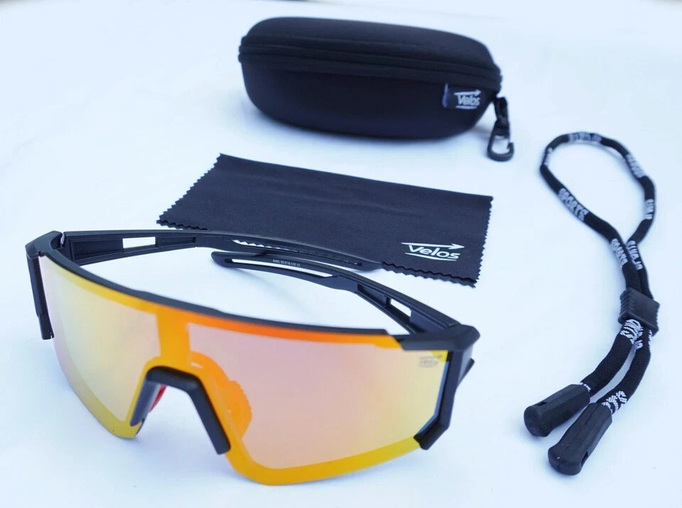 Velos™ Sports Shades Sunglasses – Polarized Mirrored TAC Lenses Baseball Cycling