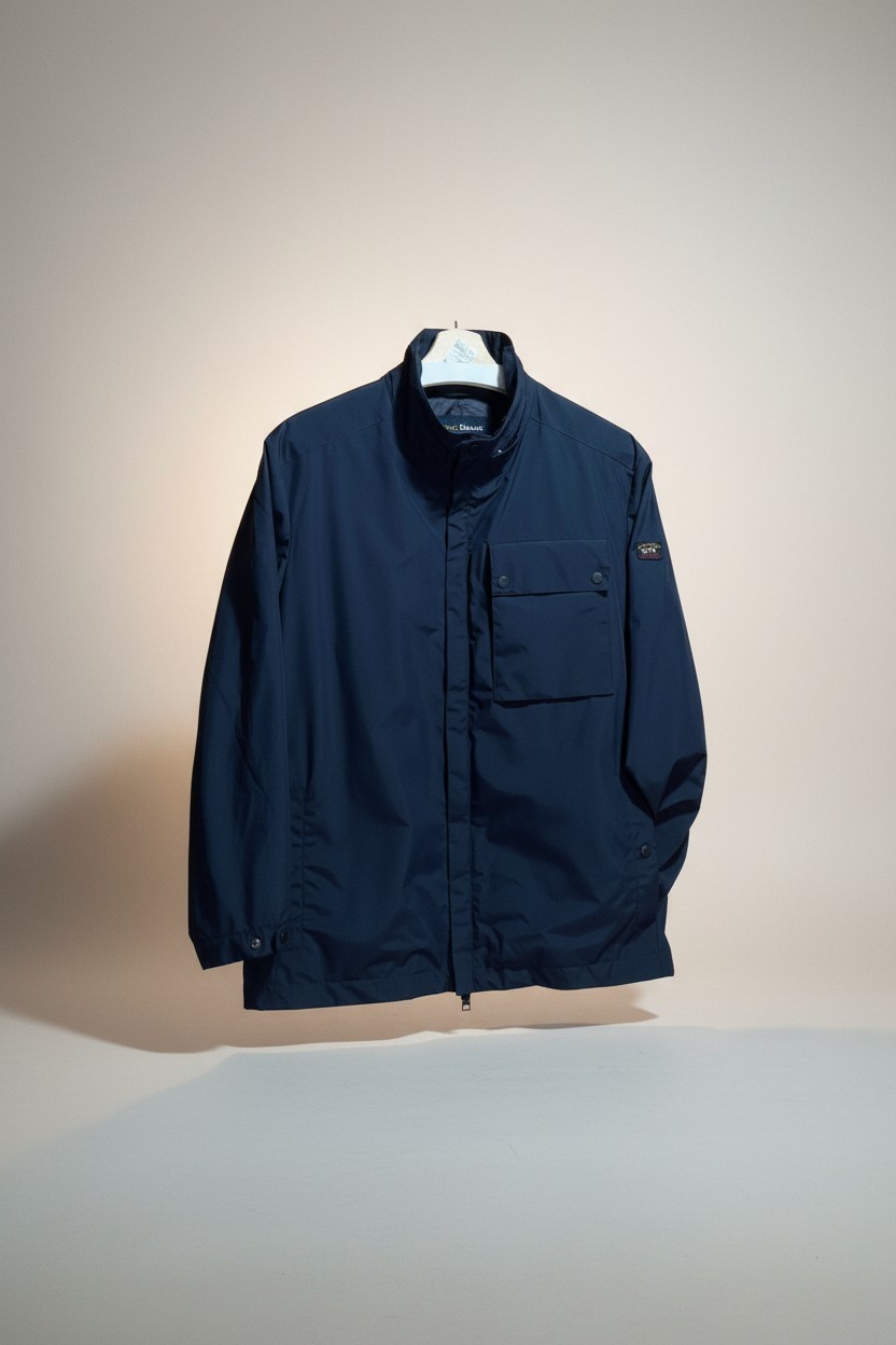 Paul & Shark Typhoon 20000 Jacket Navy Blue Men’s Size L Waterproof