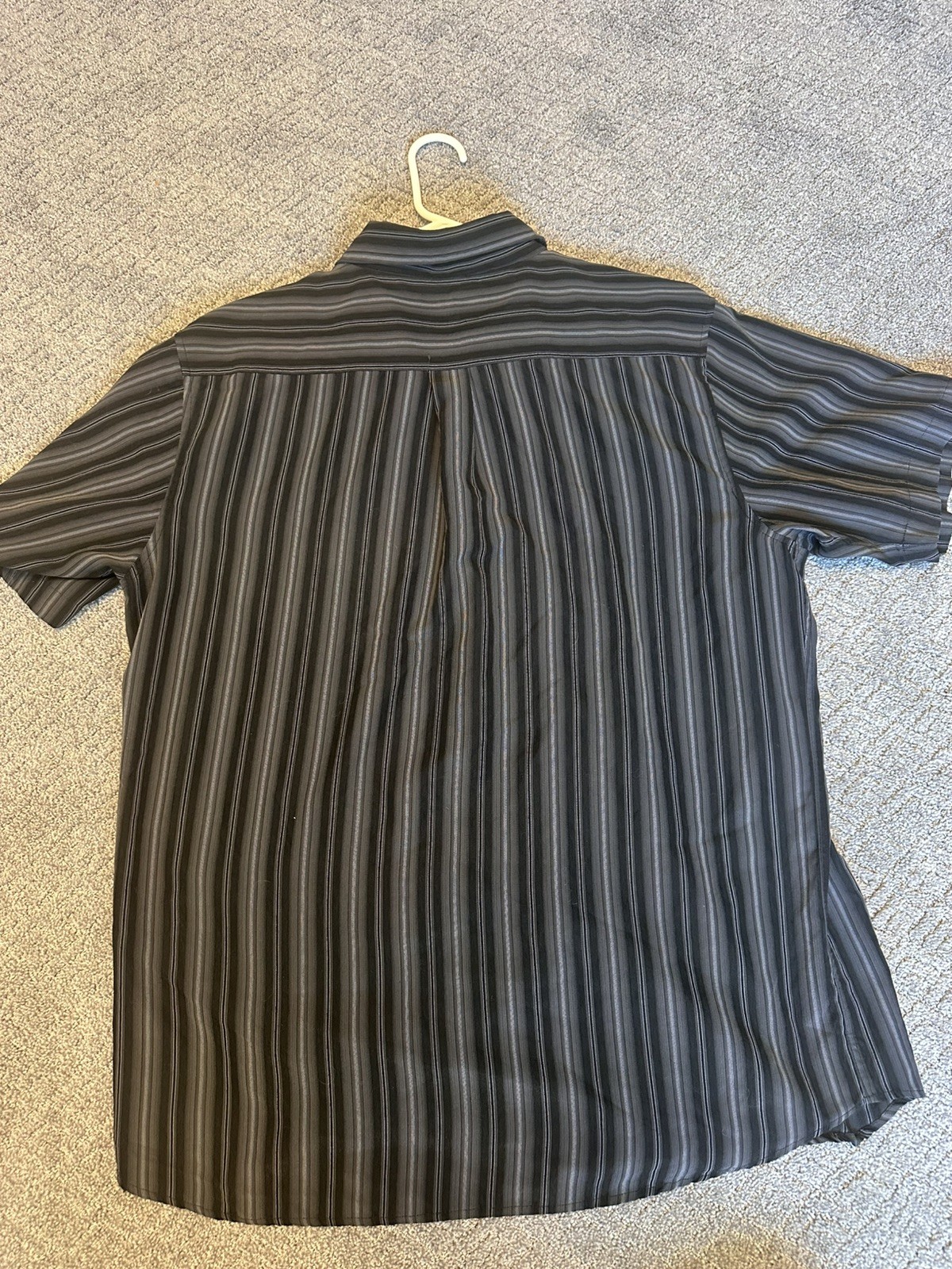 David Taylor Luxury Microfiber Shirt Mens XL Black & Blue Plaid