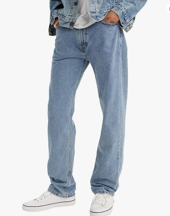 Levi’s® 505® Men’s Regular Fit Jeans Light-Stonewash, 36W x 30L. NEW SEALED!!!