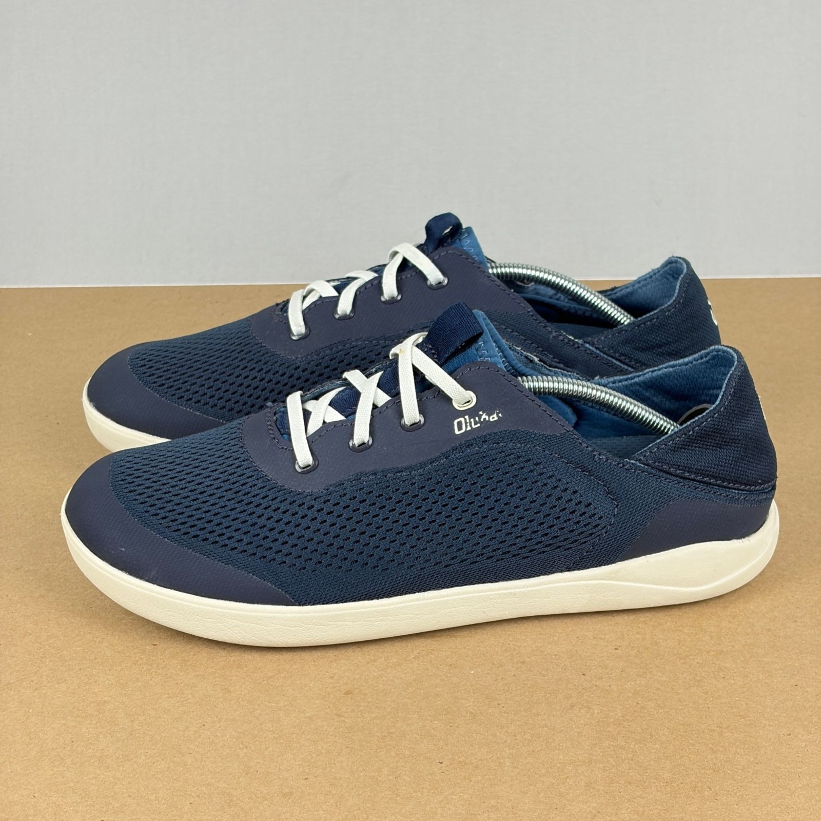 Olukai Moku Pae Casual Shoes Mens 9.5 Blue Slip On Comfort Loafer Mesh