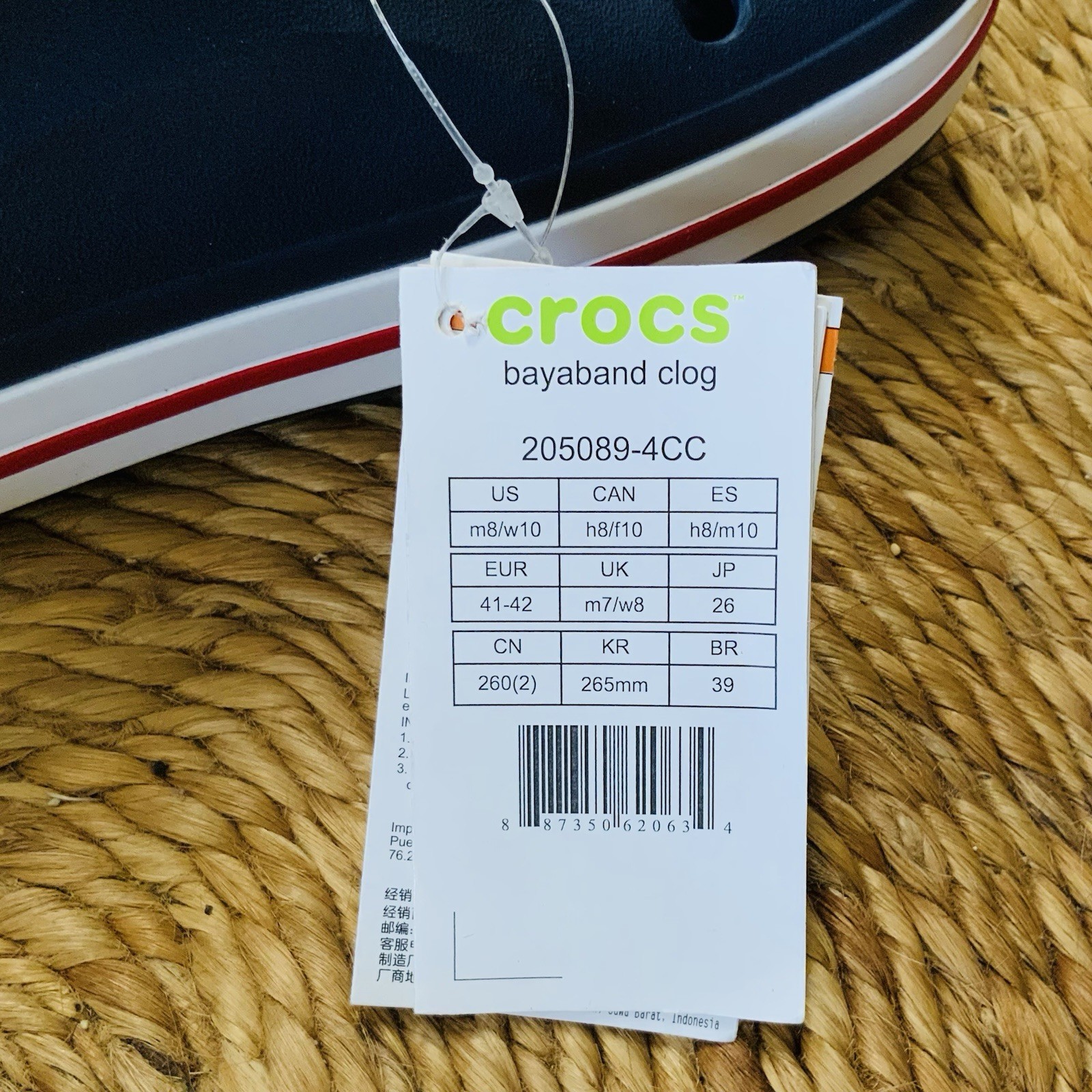 Crocs | Bayaband Sling back Clogs in Navy / Pepper | US Size M8W10 ~ 205089-4CC