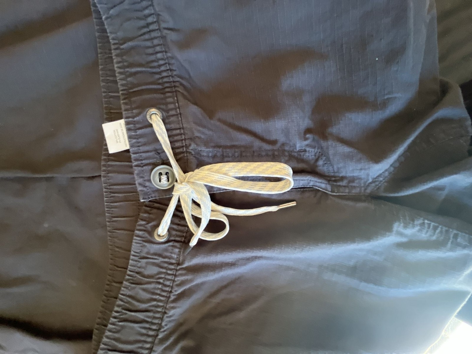 Vuori Ripstop Pant Charcoal Gray Drawstring Hiking Pants