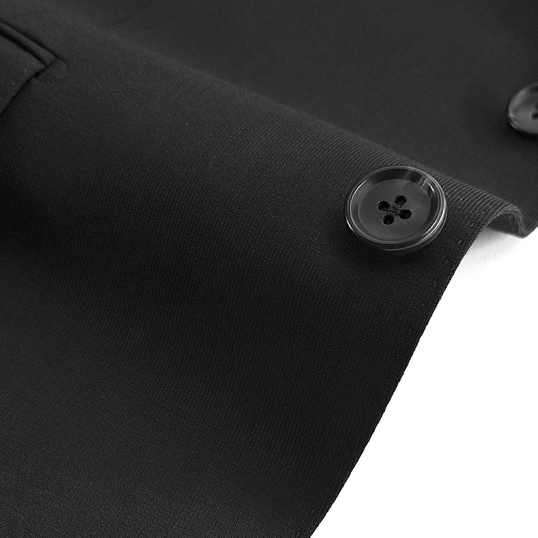 D’URBAN MONSOON Black Formal Suit Wool Mohair Summer 44L Made in Japan NWT