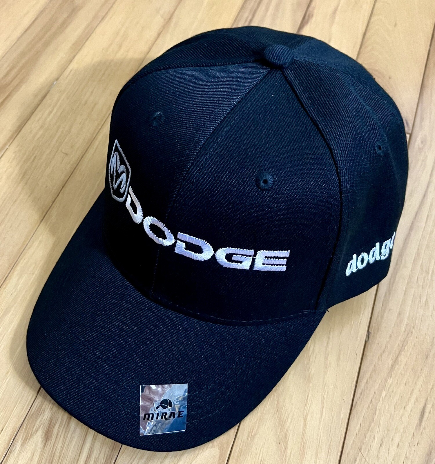 Dodge Logo Embroidered Baseball Cap, Back.