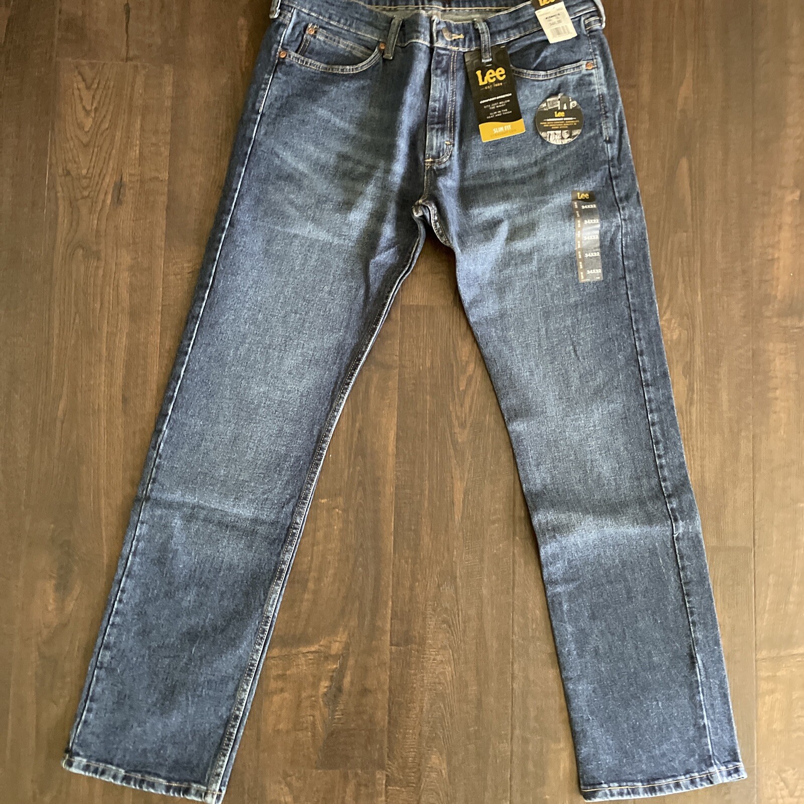 New Lee Men’s Legendary SLIM STRAIGHT jeans IN INDY color#102003517 in many size