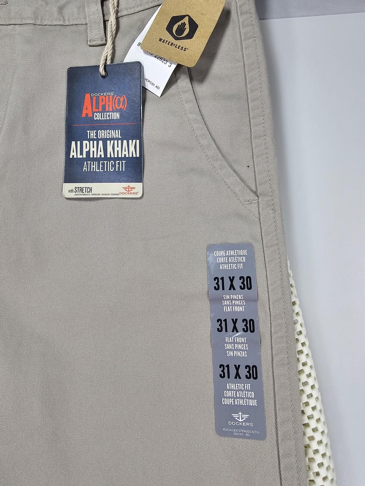 Dockers Alpha Khaki Athletic Fit Pants. Size 31 x 30