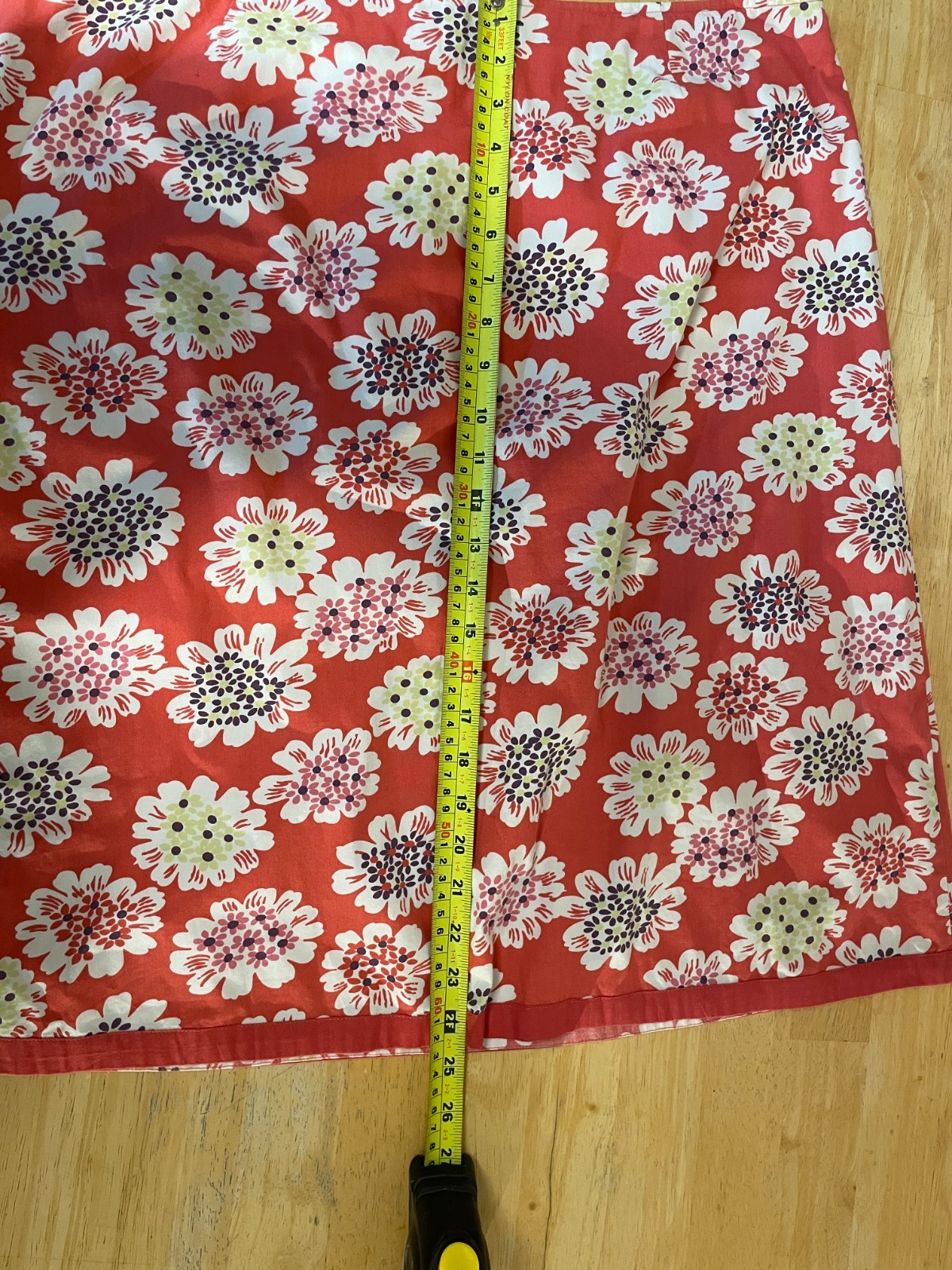 Boden 18 Floral Skirt 100 % Cotton Machine Washable Very Good Condition