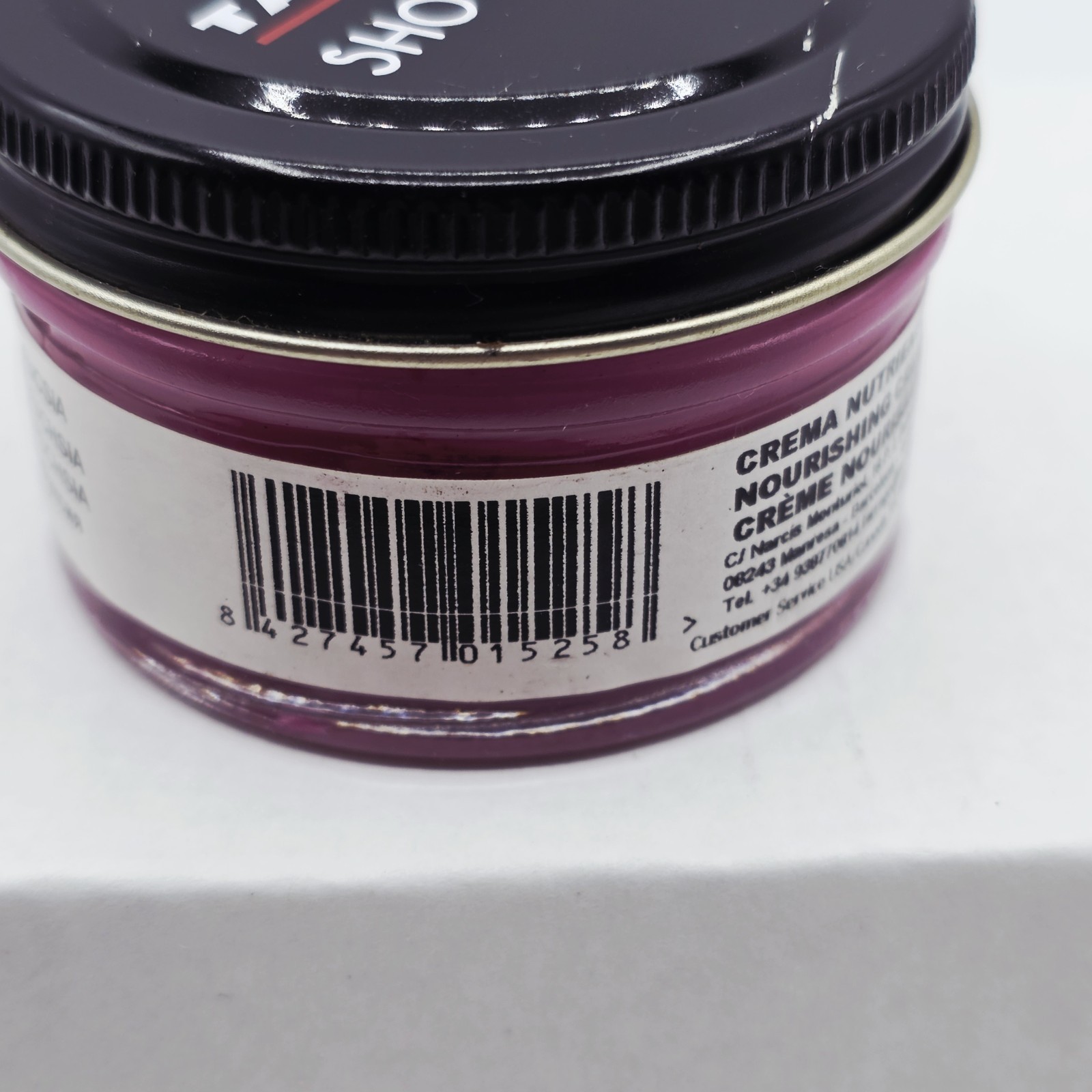 Tarrago Shoe Polish # 25 Fuchsia Cream Leather Protector 1.76 oz. 50ml Boot