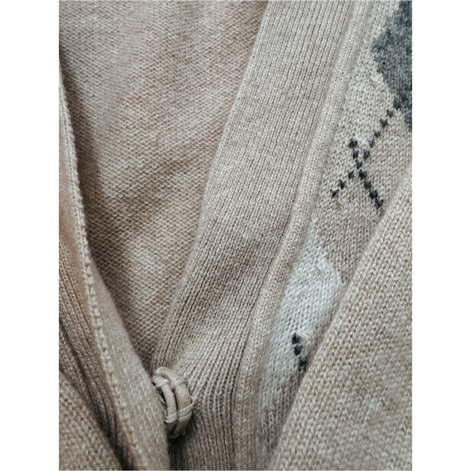 100% Cashmere • J.Crew Magnifica • Heathered• Elevated Argyle Cardigan • IYKYK