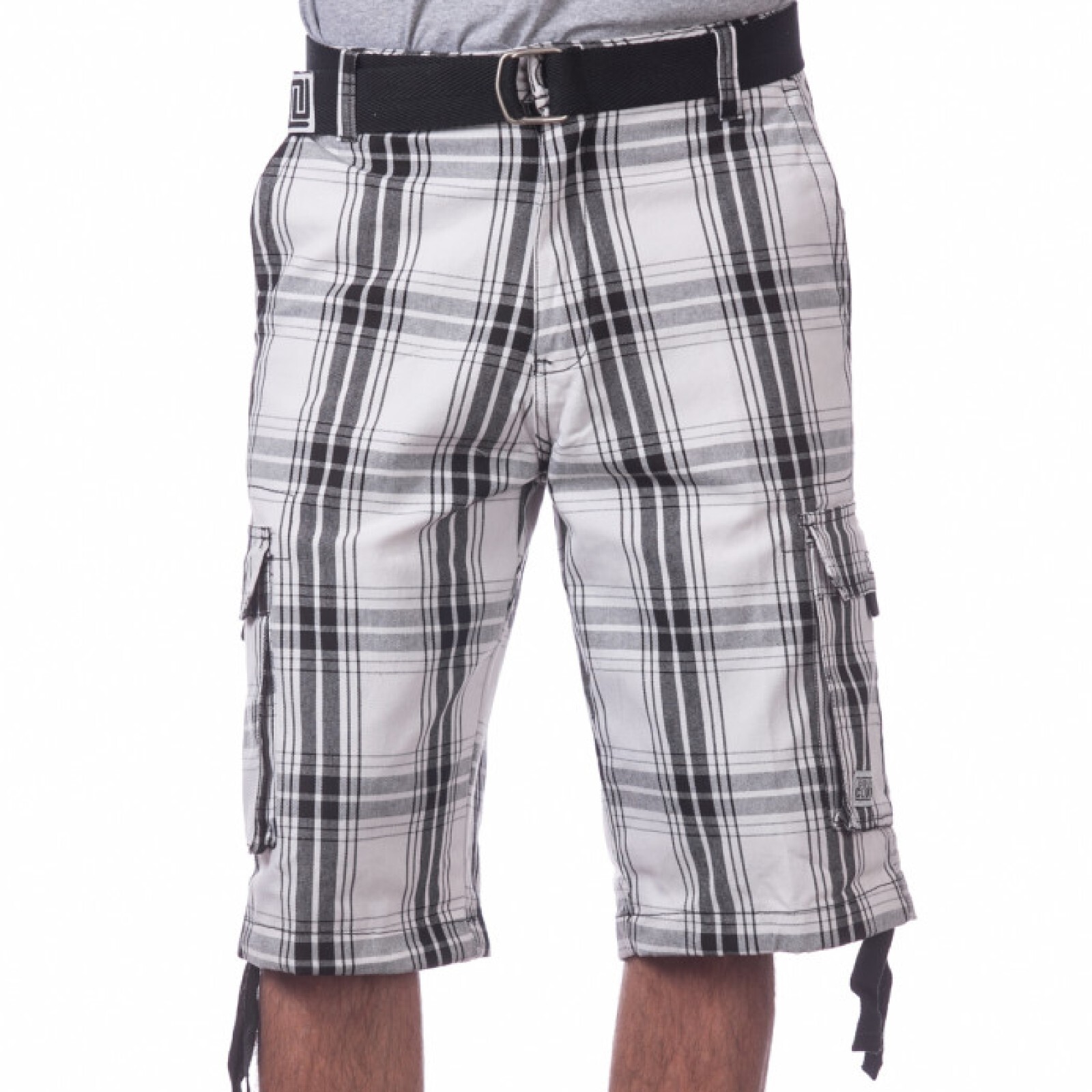 PROCLUB MENS HEAVYWEIGHT TWILL CARGO SHORTS PRO CLUB 6 POCKETS SHORTS (S-5XL)