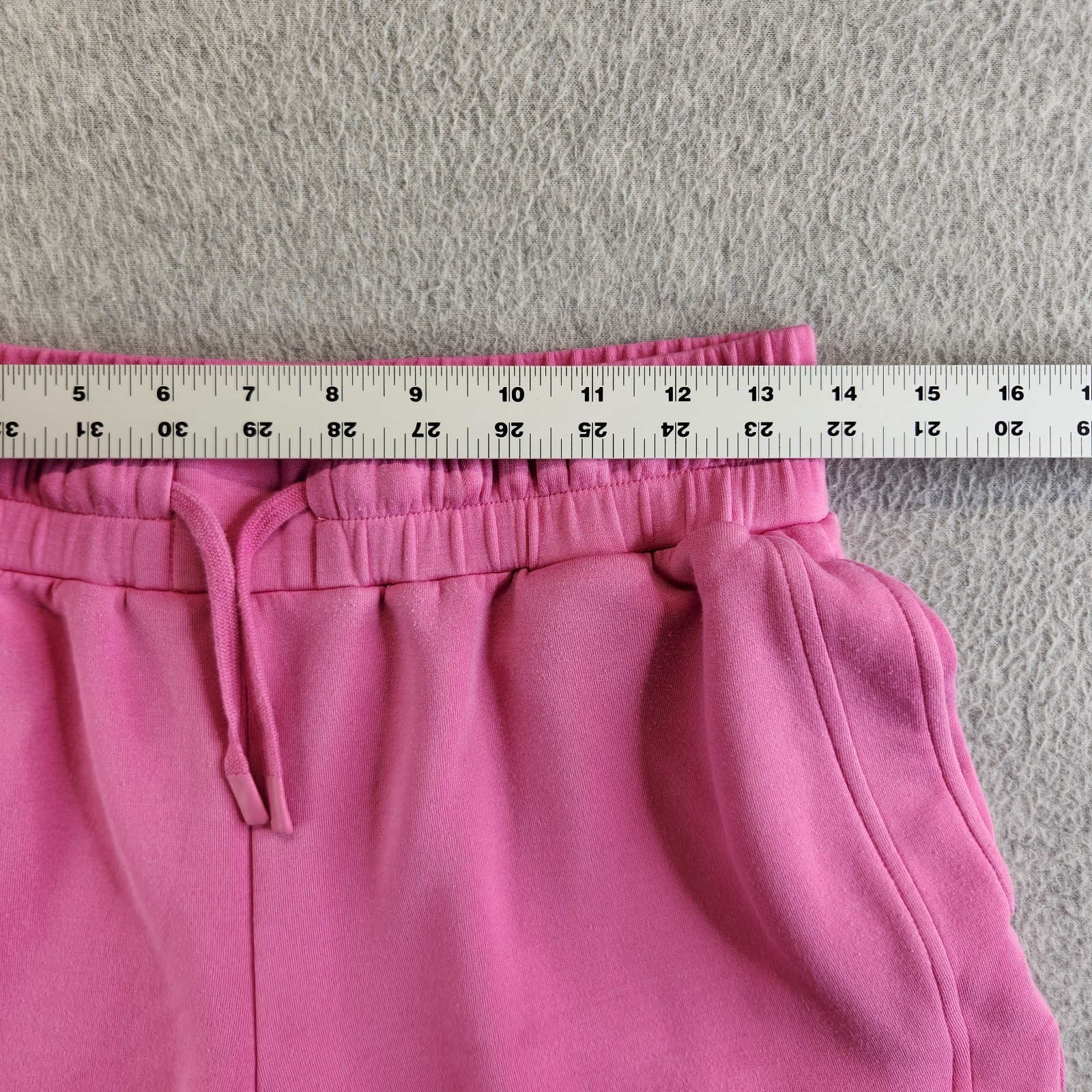 Varley Shorts Womens M Pink Ibis Rose Ollie High Rise 3.5 Double Soft Lounge