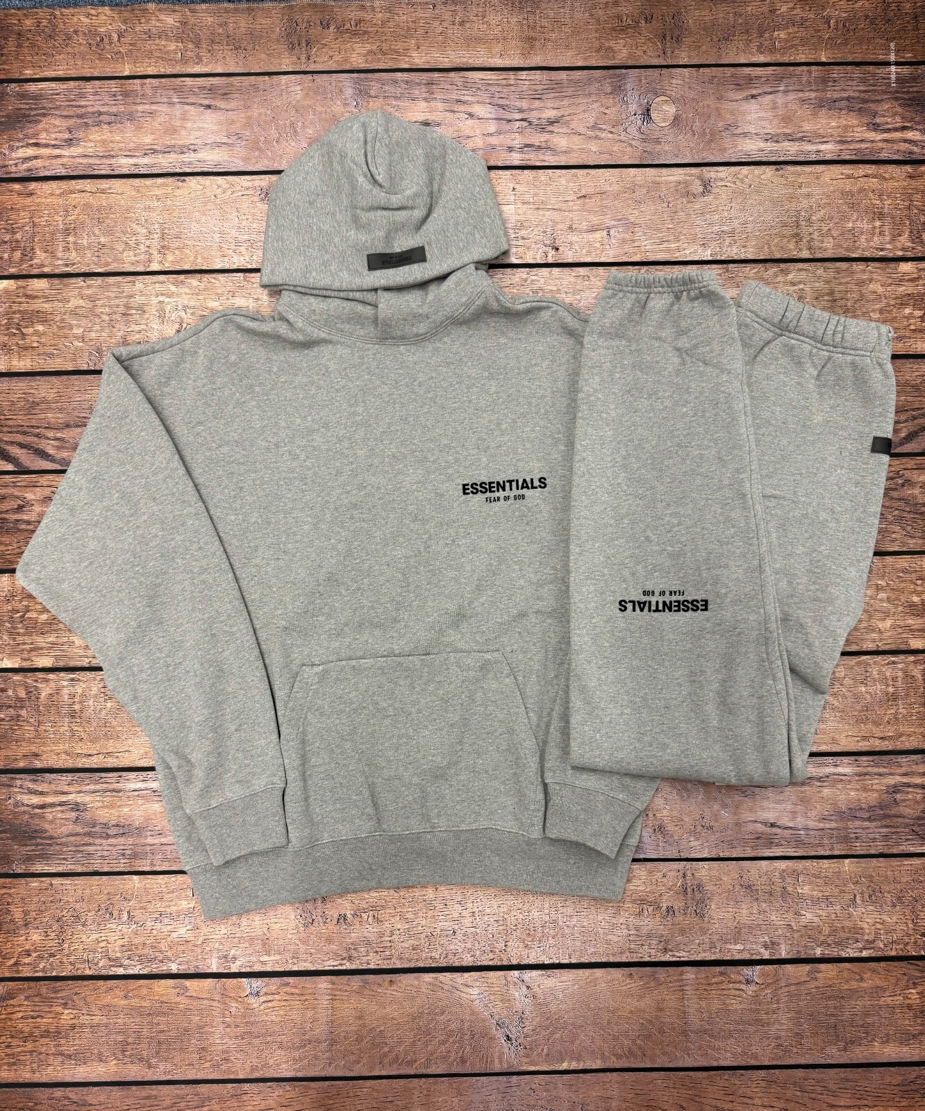 NEW Fear of God Essentials Set Hoodie & Sweatpants Dark Oatmeal Size XXS-XL