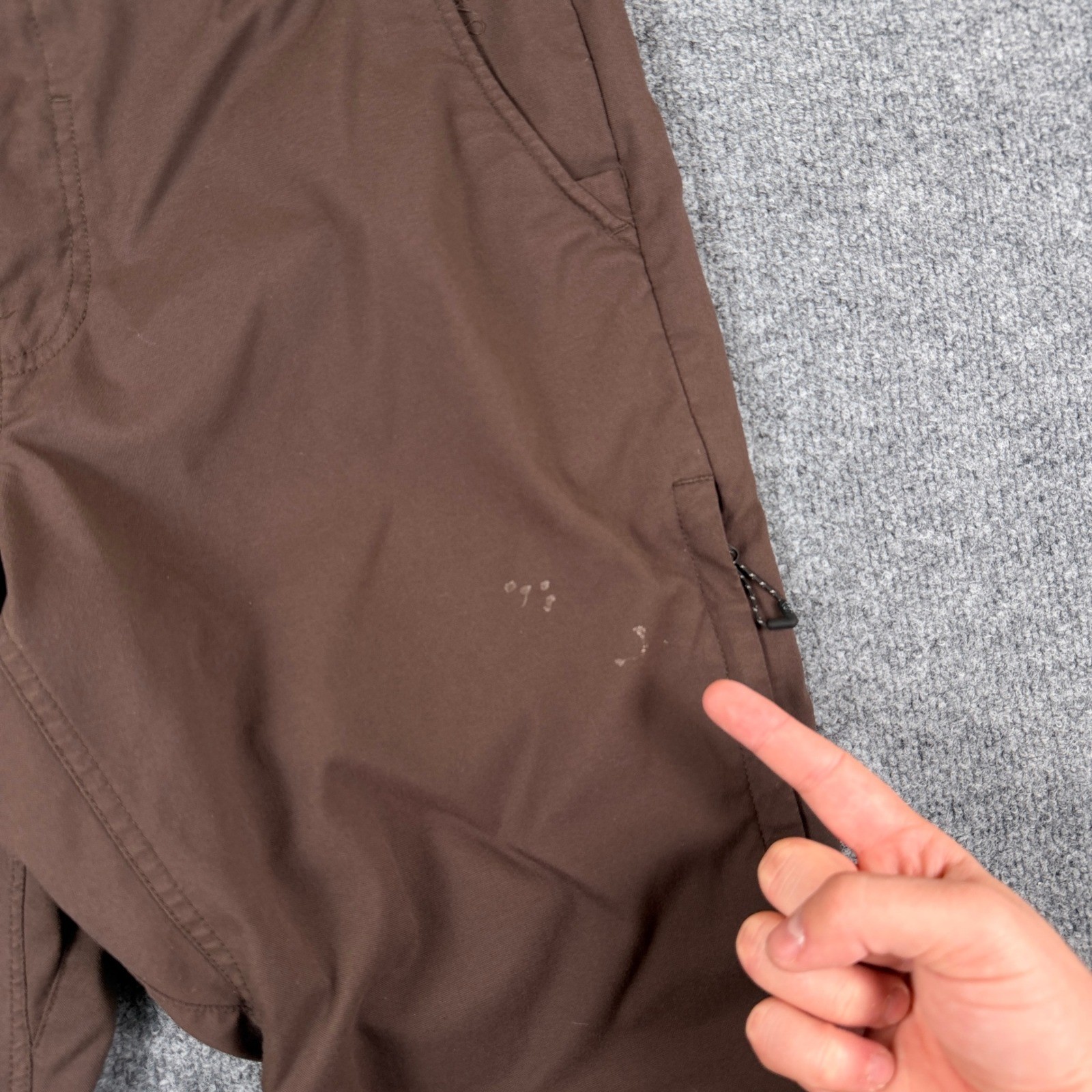 686 Everywhere Pants Mens 32×32 Brown Relaxed Fit Drawstring Technical Stretch