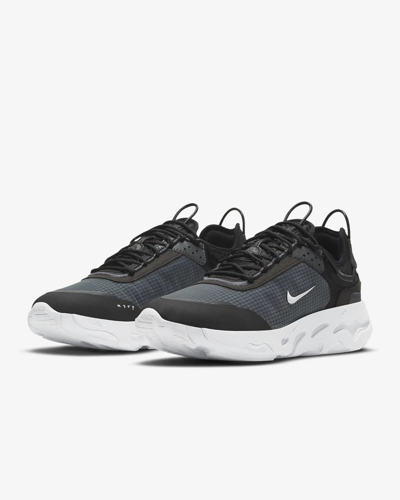 Men’s Nike React Live Running Shoes, CV1772 003 Multi Sizes Black/Dark Smoke Gre