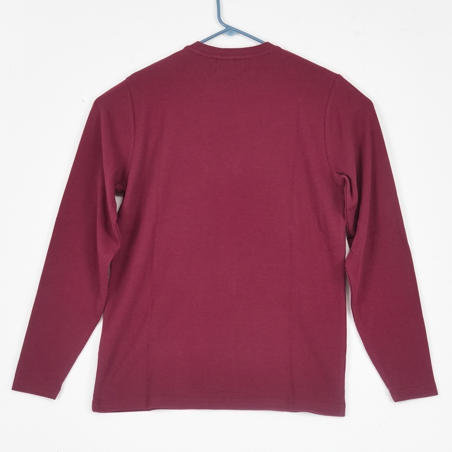 Psycho Bunny Mens 2XL Crimson Waffle Knit Long Sleeve Pocket Tee Shirt NEW