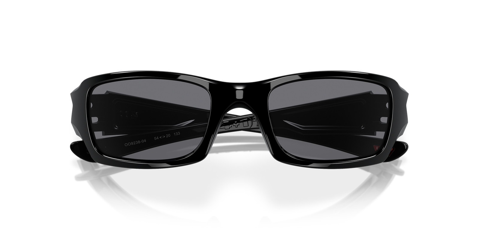 Oakley Fives Squared Polished Black/Grey 54 mm Sunglasses OO9238-0454