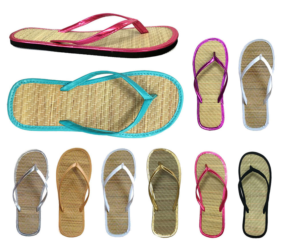 Women’s Bamboo Sandal Flip Flops Beach Summer Sandal–1212